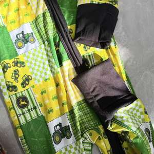 Romper Bayi Unisex Musim Gugur Kasual OEM Custom dengan Cetakan Heat-Transfer Bahan Bambu Lengan Panjang Resleting Ganda - Product Image 4