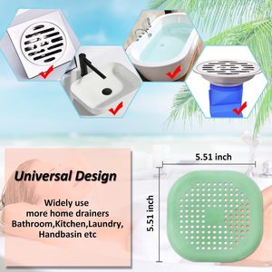 Bathroom Sink Drain Strainers Hair Catcher Shower Drain Covers Protector Flexible Bathroom Tub Shower and Sink - Product Image 2
