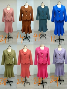 Tailles plus grandes, OEM, jupe de bureau pour femmes de haute qualité en pur coton - Product Image 6