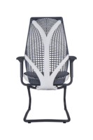 Chaise de visiteur moderne Foshan avec revêtement en PU, hauteur réglable, dossier en TPEE, structure en nylon et base en métal pour l'école et le salon