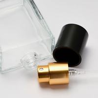 Flacon de parfum en verre haut de gamme noir double couche, gravé à l'acide, imprimé en sérigraphie en T, avec pompe pulvérisatrice et diffuseur à bâtonnets, fabriqué au Guangdong