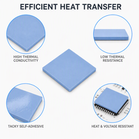 100 coussinets thermiques 10x10x1.5mm, refroidissement rapide, non conducteurs, pour CPU GPU