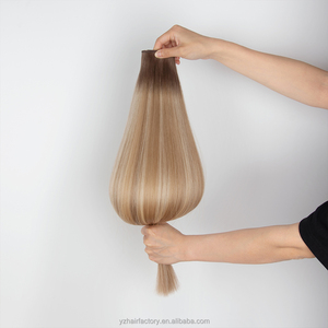 Wholesale Double Drawn Human Hair Extensions Invisible Ultra Thin Butterfly Genius Weft - Product Image 5