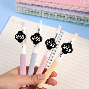 Nuevo Estuche para Bolígrafo con Trébol de Cuatro Hojas, Reloj Electrónico Silencioso para Estudiantes, Reloj de Clase con Tapa de Bolígrafo, Creativo, Resistente al Agua 10m - Product Image 4