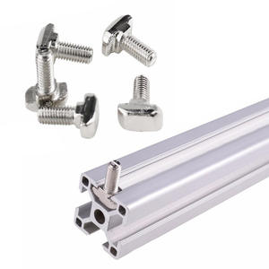European Standard Industrial Aluminum <b>Profile</b> Accessories T-Type M5 M6 M8 Quick-Release Screws Pre-Post Installation - Product Image 3