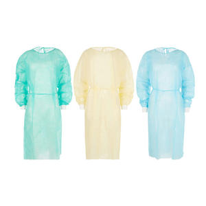 ثوب عزل أزرق غير منسوج للاستعمال مرة واحدة قابل للتنفس طارد للماء أصفاد ملولبة للارتداء العكسي PP25G تصدرت - Product Image 5