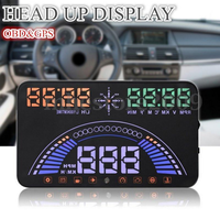 WiiYii S7 Nouveau design HUD OBD2+GPS Affichage tête haute sur pare-brise Projecteur de tableau de bord Compteur de vitesse numérique pour tous les véhicules