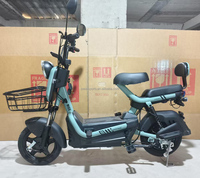 Motor tanpa sikat lipat, 350W 48V skuter dua roda tahan lama ban 14 inci Hub Motor 3 kecepatan tahan air bingkai paduan aluminium