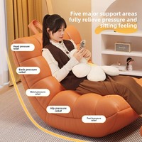 Canapé paresseux en forme de chenille, chaise longue une place, style nordique, minimaliste moderne, en bois, pour salon, balcon, chambre à coucher
