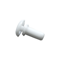 Rivets à clipser en plastique pour panneau latéral de siège de voiture, fixation sans outil pour garniture intérieure automobile, broche de fixation en nylon blanc