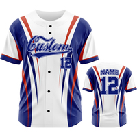 Maillot de baseball personnalisé de haute qualité, séchage rapide, respirant, tissu en maille 100% polyester, uniforme d'équipe de baseball, chemise Zp25015