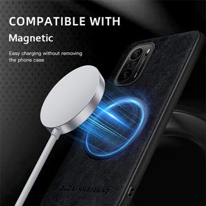 Custodia magnetica per telefono cellulare in pelle PU per Xiaomi Redmi K40 Pro / 11X Pro 11i/po <span class=keywords><strong>F3</strong></span> opaca copertura ricarica Wireless All-inclusive - Product Image 3
