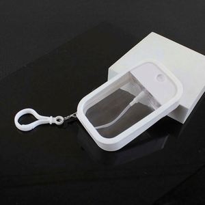 Pocket Hand Sanitizer Pump Sprayer <b>Bottle</b> 38ml-50ml Plastic Credit Card with Silicone Case Multi-color Screen Printed - Product Image 4