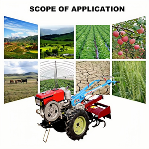 Motocultor Multifuncional con Asiento y Volante, Mini Tractor Cultivador Diésel de 8HP/15HP - Product Image 2