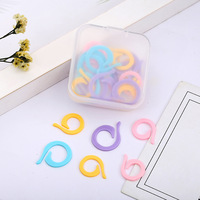50 pièces de marqueurs de points hélicoïdaux en plastique, marqueurs de crochet, accessoires de crochet, outils de tricot, marqueurs de crochet verrouillables