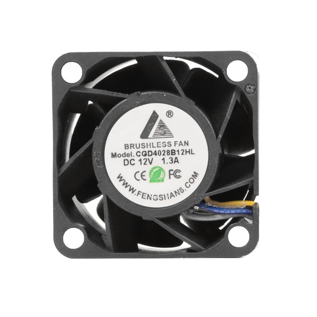 14000RPM High Performance DC Fan 40x40x28mm 5V/12V/24V IP68 Waterproof Low Noise High Static Pressure for Harsh Environments