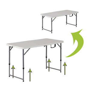 Mesa plegable de plástico para portátil, alta resistencia, altura ajustable, para fiesta de niños, 122cm - Product Image 1