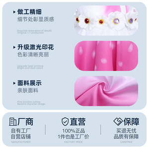Girls Kitty <b>Fairy</b> <b>Cosplay</b> Dress Pink Gradient Sleeveless With Headband Princess Style European American - Product Image 5