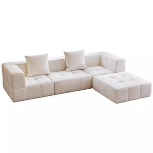 Juego de Sofás de Tela Comprimida al Vacío, Diseño Modular, Combinación Libre, Estilo Crema, Solución para Apartamentos Pequeños, Fácil de Transportar, Tipo Bloque de Tofu - Product Image 5