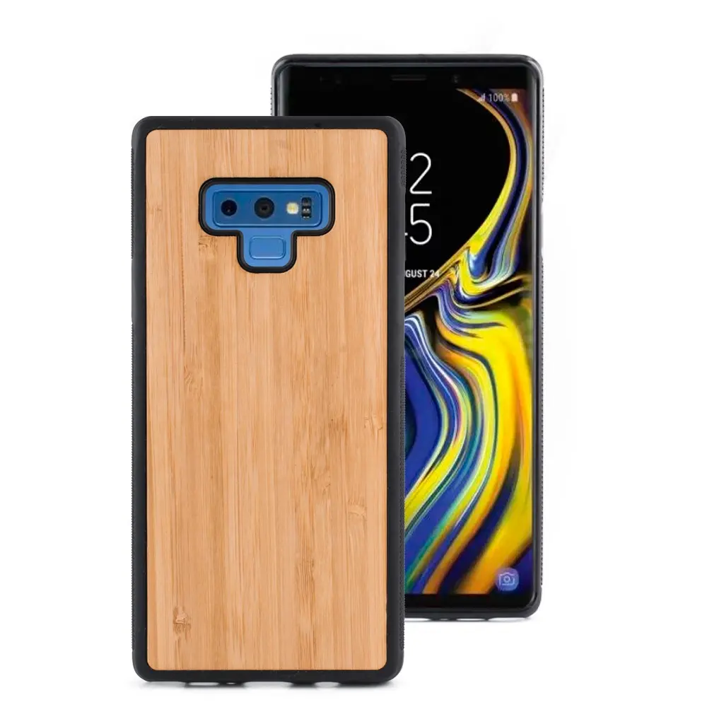 Bamboo Wood Phone Case for Samsung galaxy s8 s9 plus Note 8 Note 9 soft case for samsung note 9