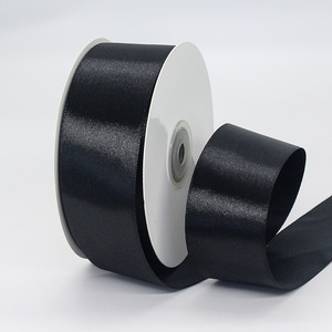 Siap Kirim Pita Satin Satu Sisi Kualitas Terbaik 4CM 50 Yard Per Gulung Pita Poliester untuk Pembungkus Kado - Product Image 6