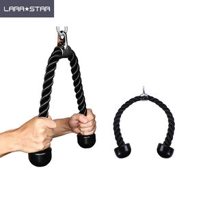 Cuerda Doble para Tríceps LS3044 para Gimnasio, Cable Negro para Ejercicios de Brazos y Músculos, con Agarre Sólido - Product Image 2