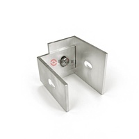 Clip de fixation réglable en terre cuite pour lamelles, support inférieur en aluminium en forme de L pour système de bardage