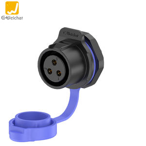 Lp20 M20 2/3/4/5/7/9/12/14 Pin Outdoor Elektrische Kabel Connectoren Paneel Mount Plastic Blauw Waterdichte Kabel Connector - Product Image 4