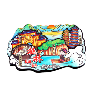 Custom Printed Wedding Tourism Souvenir 3D Foil Epoxy MDF Wooden Refrigerator Magnet - Product Image 5