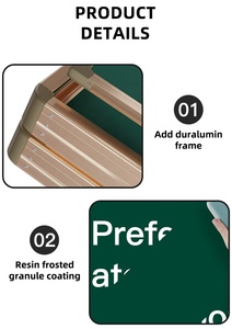 <span class=keywords><strong>Tableau</strong></span> vert coulissant moderne pour salle de classe, panneau coulissant simple, <span class=keywords><strong>tableau</strong></span> effaçable à sec magnétique avec cadre en aluminium - Product Image 5