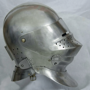 Casque de tournoi de chevalier, casque d'armure réplique, casque en acier de calibre 18 - Product Image 1