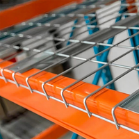 Estante de Alambre a Medida con Recubrimiento en Polvo Antioxidante para Sistema de Estanterías de Paletización Industrial y Capas de Racks para Almacenes Logísticos