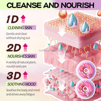 Boules de sel de bain Macaron Donut pour un nettoyage en profondeur du corps et de la peau