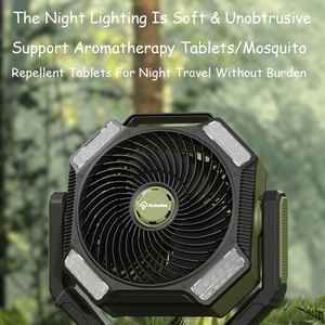 New Outdoor Portable 40,000mAh LED Intelligent Remote <b>Control</b> <b>USB</b> Rechargeable 25W Large Capacity Table Fan - Product Image 2