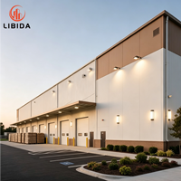 Taller Industrial Prefabricado de Acero Personalizado, Fábrica de Procesamiento de Acero Ligero, Planta de Fabricación de Estructuras Metálicas Duraderas con Diseño Gratuito