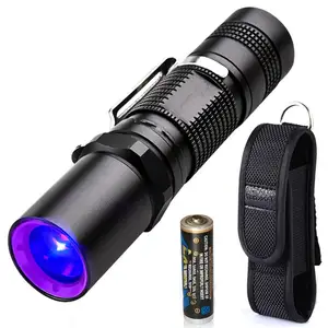 365 akrep UV el feneri siyah ışık ultraviyole Led el feneri Blacklight Linterna UV Torch 10 endüstriyel IP67 AA kuru pil