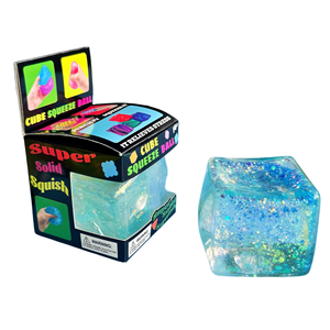 Jouet Squishy Éducatif Antistress en TPR Texture Glacée, Carré Holographique Pailleté, en Maltose, de la marque Needoh - Product Image 4