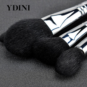 YDINI 프로페셔널 오리지널 실버 메이크업 브러쉬 플라스틱 손잡이가있는 고품질 풀 세트 무료 샘플 - Product Image 2