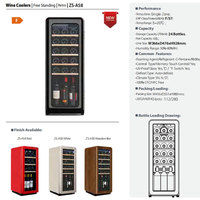 Réfrigérateur à compresseur 60L Armoire à vin en bois Congélateur Commercial Mini Glacière Réfrigérateurs Bar