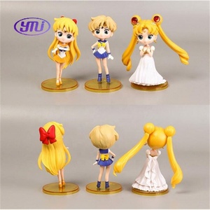 Jouets d'<span class=keywords><strong>anime</strong></span> japonais 6PCS Sailor Moon Kit <span class=keywords><strong>Q</strong></span> <span class=keywords><strong>Posket</strong></span> Sailor Moon Figurine d'action - Product Image 4