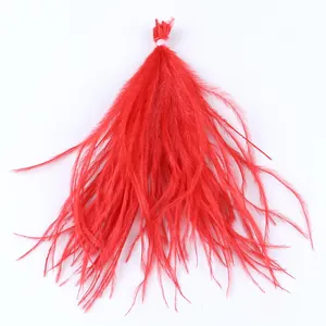 In Stock 10-15 Cm High Quality Dyed DIY Plumes Colorful Ostrich Feather Hair Silk Bundle For Clothes Decorations Carnival
