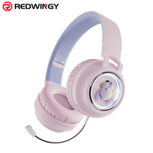 New Wireless Cartoon <strong>Earphones</strong> Over Ear Stereo Bluetooth5.3 <strong>Cute</strong> LED Headphones for Girls Headphone With Detachable Mic for Kids - Product Image 4