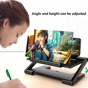 Amplificateur d'écran universel de film vidéo de téléphone portable réglable en hauteur 3D Loupe d'écran de téléphone portable Support d'agrandissement de smartphone - Product Image 5