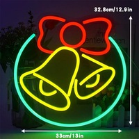 Bande lumineuse LED néon de Noël en gros, flexible, en silicone, étanche IP65, DC12V, dimmable, pour décoration extérieure de bar