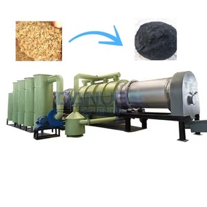 Four de carbonisation pour sciure de bois et balles de riz, machine de production de charbon de bois - Product Image 1