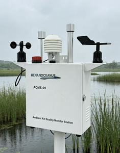 AQMS-09ระบบตรวจสอบคุณภาพอากาศในอากาศที่ใช้ก๊าซหลายชนิด H2S NO2 SO2 O3 O2อากาศ <span class=keywords><strong>NH3</strong></span> PM10 CO2 - Product Image 1