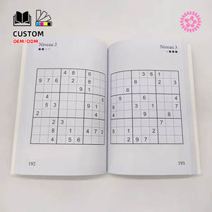 <span class=keywords><strong>Libro</strong></span> de Actividades de Rompecabezas de <span class=keywords><strong>Sudoku</strong></span> y Crucigramas <span class=keywords><strong>para</strong></span> Adultos, Tapa Blanda Personalizada, Impresión Bajo Demanda - Product Image 4