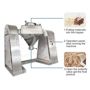 ORME Stainless Steel Tumbler 50kg <strong>Small</strong> Dry Powder Soap Mix Machine Rotating Drum Detergent Powder Mixer - Product Image 4