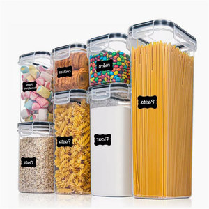 Ensemble <span class=keywords><strong>de</strong></span> 24 boîtes <span class=keywords><strong>de</strong></span> rangement empilables en plastique sans BPA, hermétiques, pour céréales, aliments secs, 42 pièces - Product Image 6