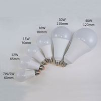Pièces détachées 5W 7W 9W 12W 15W 18W 24W Boîtier de lampe DOB, Matière première pour ampoule LED avec driver SKD RC